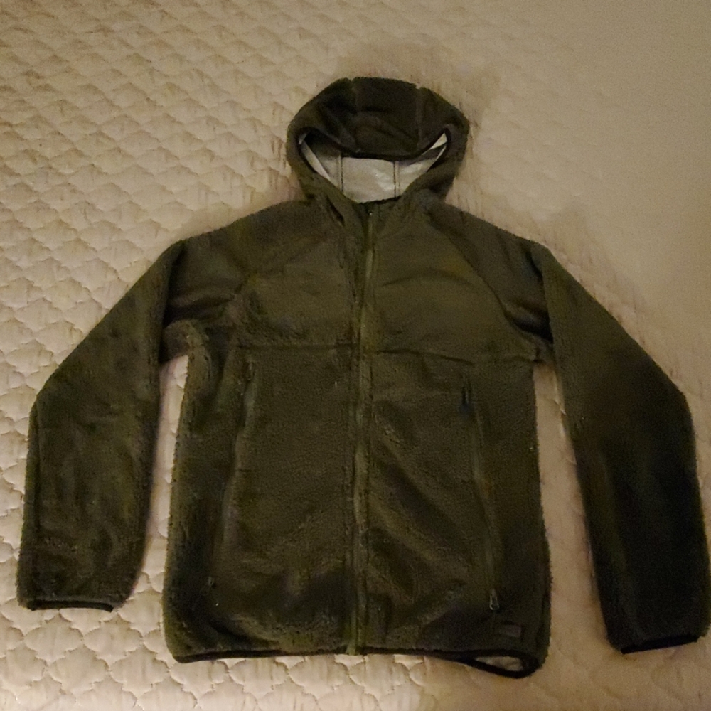 MSX Michael Strahan Grey Faux Fur Zip up Hoodie